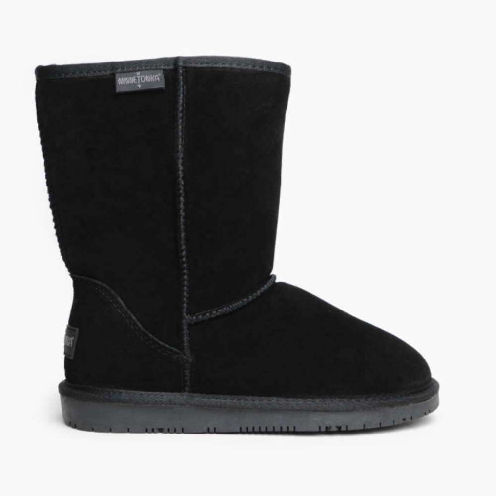 Minnetonka Black Olympia Short Boots Size 10